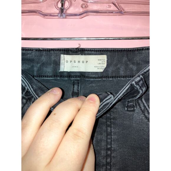 Topshop black Jamie skinny jeans size 28 - Picture 3 of 5